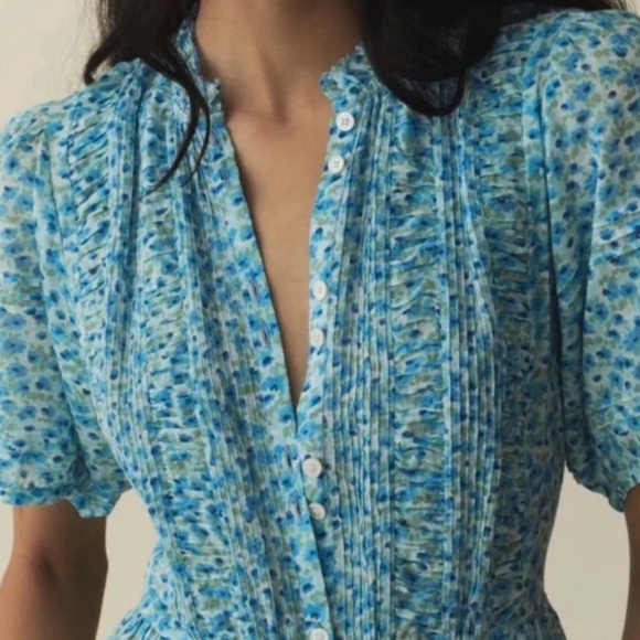 Doen Haleigh Dress – Bleu Daisy Fields, Size S, Excellent Condition - Picture 6 of 11